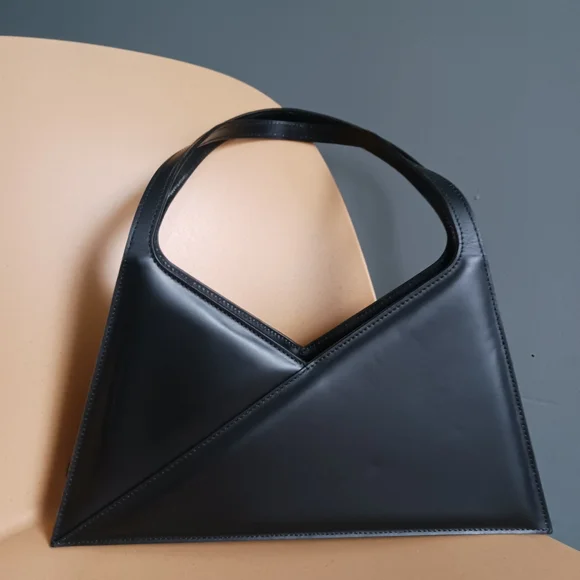 MM6 Maison Margiela Japanes Accordion Baguette  Shoulder Bag, Black - Picture 3 of 12